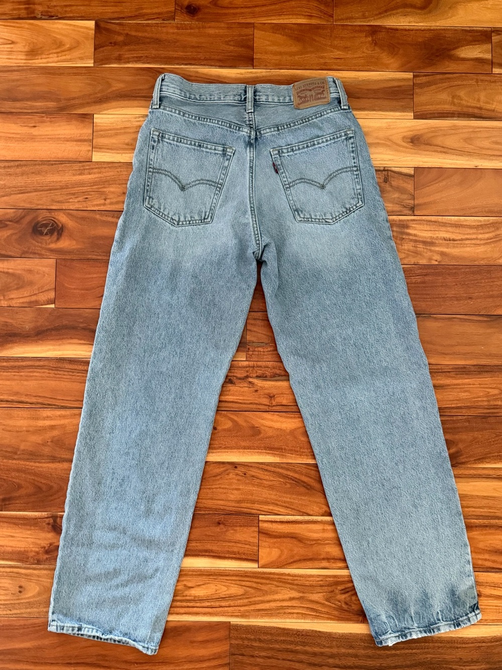 Levi’s 27 ‘94 Baggy Distressed Lightwash Distressed Cotton Jeans Streetwear - Picture 4 of 9